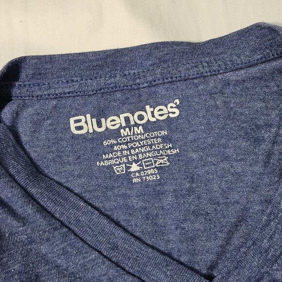 Bluenotes - Men's V-Neck T-Shirt Cornflower Blue Medium - Picture 5 of 5